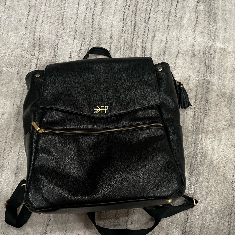 Freshly Picked black baby backpack